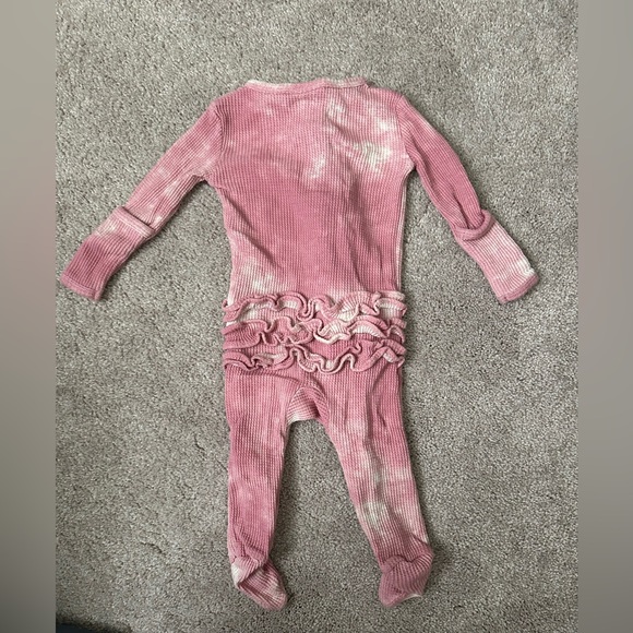 Spearmint Pink Tie-Dye Sleeper 0-3m - Picture 1 of 3